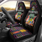 Mauritius Roots Car Seat Cover African Pride in Fingerprint and Tribal Colors