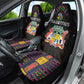 Mauritius Roots Car Seat Cover African Pride in Fingerprint and Tribal Colors