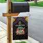 Mauritius Roots Garden Flag African Pride in Fingerprint and Tribal Colors