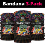 Mauritius Roots Neck Gaiter African Pride in Fingerprint and Tribal Colors - African Pride