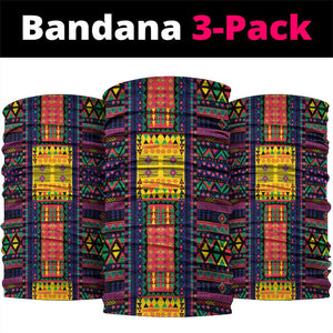 Mauritius Roots Neck Gaiter African Pride in Fingerprint and Tribal Colors - African Pride