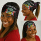 Mauritius Roots Neck Gaiter African Pride in Fingerprint and Tribal Colors - African Pride