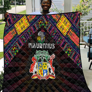 Mauritius Roots Quilt African Pride in Fingerprint and Tribal Colors