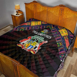 Mauritius Roots Quilt African Pride in Fingerprint and Tribal Colors