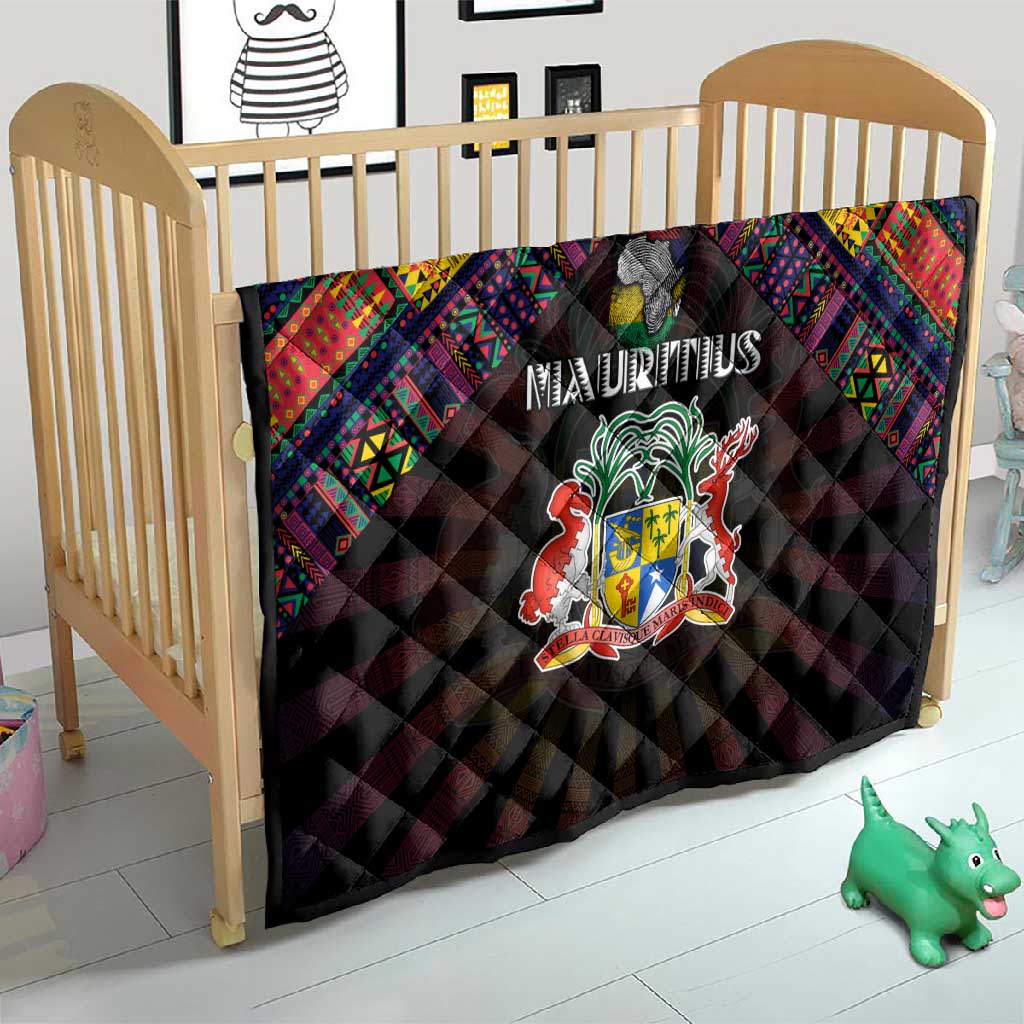 Mauritius Roots Quilt African Pride in Fingerprint and Tribal Colors