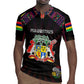 Personalized Mauritius Roots Rugby Jersey African Pride in Fingerprint and Tribal Colors