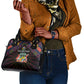 Mauritius Roots Shoulder Handbag African Pride in Fingerprint and Tribal Colors