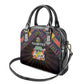 Mauritius Roots Shoulder Handbag African Pride in Fingerprint and Tribal Colors