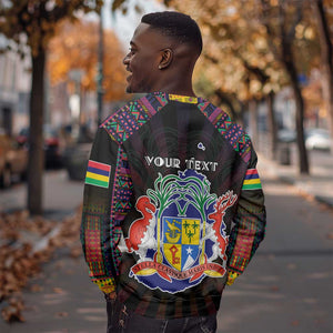 Personalized Mauritius Roots Sweatshirt African Pride in Fingerprint and Tribal Colors
