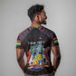 Personalized Mauritius Roots T shirt African Pride in Fingerprint and Tribal Colors