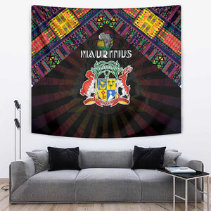 Mauritius Roots Tapestry African Pride in Fingerprint and Tribal Colors