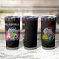 Mauritius Roots Tumbler Cup African Pride in Fingerprint and Tribal Colors