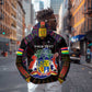 Personalized Mauritius Roots Zip Hoodie African Pride in Fingerprint and Tribal Colors
