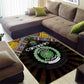 Comoros Roots Area Rug African Pride in Fingerprint and Tribal Colors