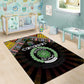 Comoros Roots Area Rug African Pride in Fingerprint and Tribal Colors