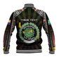 Personalized Comoros Roots Baseball Jacket African Pride in Fingerprint and Tribal Colors