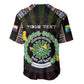 Personalized Comoros Roots Baseball Jersey African Pride in Fingerprint and Tribal Colors