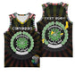 Personalized Comoros Roots Basketball Jersey African Pride in Fingerprint and Tribal Colors - African Pride