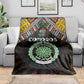 Comoros Roots Blanket African Pride in Fingerprint and Tribal Colors