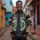 Personalized Comoros Roots Bomber Jacket African Pride in Fingerprint and Tribal Colors