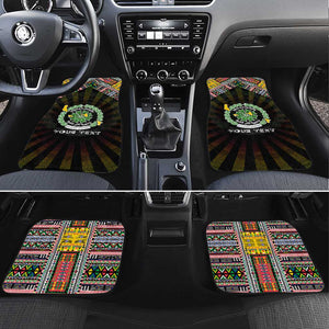 Comoros Roots Car Mats African Pride in Fingerprint and Tribal Colors