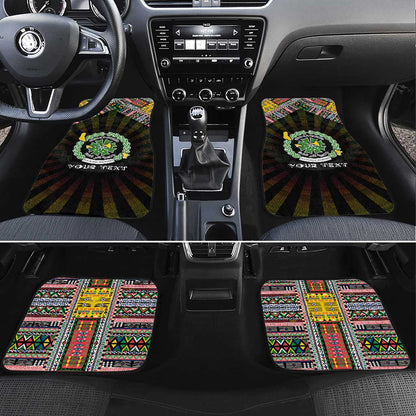 Comoros Roots Car Mats African Pride in Fingerprint and Tribal Colors