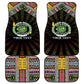 Comoros Roots Car Mats African Pride in Fingerprint and Tribal Colors