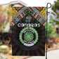 Comoros Roots Garden Flag African Pride in Fingerprint and Tribal Colors