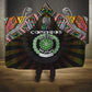 Comoros Roots Hooded Blanket African Pride in Fingerprint and Tribal Colors