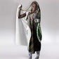 Comoros Roots Hooded Blanket African Pride in Fingerprint and Tribal Colors