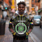 Personalized Comoros Roots Hoodie African Pride in Fingerprint and Tribal Colors