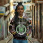 Personalized Comoros Roots Hoodie African Pride in Fingerprint and Tribal Colors