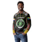 Personalized Comoros Roots Long Sleeve Polo Shirt African Pride in Fingerprint and Tribal Colors