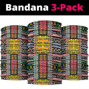 Comoros Roots Neck Gaiter African Pride in Fingerprint and Tribal Colors - African Pride