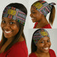 Comoros Roots Neck Gaiter African Pride in Fingerprint and Tribal Colors - African Pride