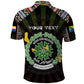Personalized Comoros Roots Polo Shirt African Pride in Fingerprint and Tribal Colors