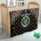 Comoros Roots Quilt African Pride in Fingerprint and Tribal Colors
