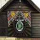 Comoros Roots Quilt African Pride in Fingerprint and Tribal Colors