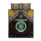 Comoros Roots Quilt Bed Set African Pride in Fingerprint and Tribal Colors