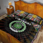 Comoros Roots Quilt Bed Set African Pride in Fingerprint and Tribal Colors