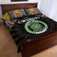 Comoros Roots Quilt Bed Set African Pride in Fingerprint and Tribal Colors