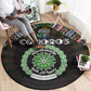 Comoros Roots Round Carpet African Pride in Fingerprint and Tribal Colors