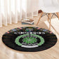 Comoros Roots Round Carpet African Pride in Fingerprint and Tribal Colors