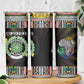 Comoros Roots Skinny Tumbler African Pride in Fingerprint and Tribal Colors