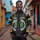 Personalized Comoros Roots Sleeve Zip Bomber Jacket African Pride in Fingerprint and Tribal Colors