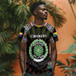 Personalized Comoros Roots T shirt African Pride in Fingerprint and Tribal Colors