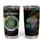 Comoros Roots Tumbler Cup African Pride in Fingerprint and Tribal Colors