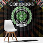 Comoros Roots Window Curtain African Pride in Fingerprint and Tribal Colors