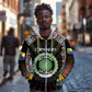 Personalized Comoros Roots Zip Hoodie African Pride in Fingerprint and Tribal Colors