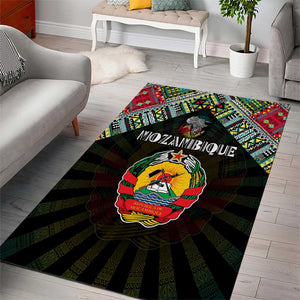 Mozambique Roots Area Rug African Pride in Fingerprint and Tribal Colors